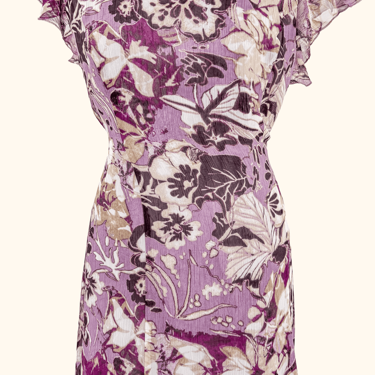 Gerry Weber Purple Floral Midi - Size 16
