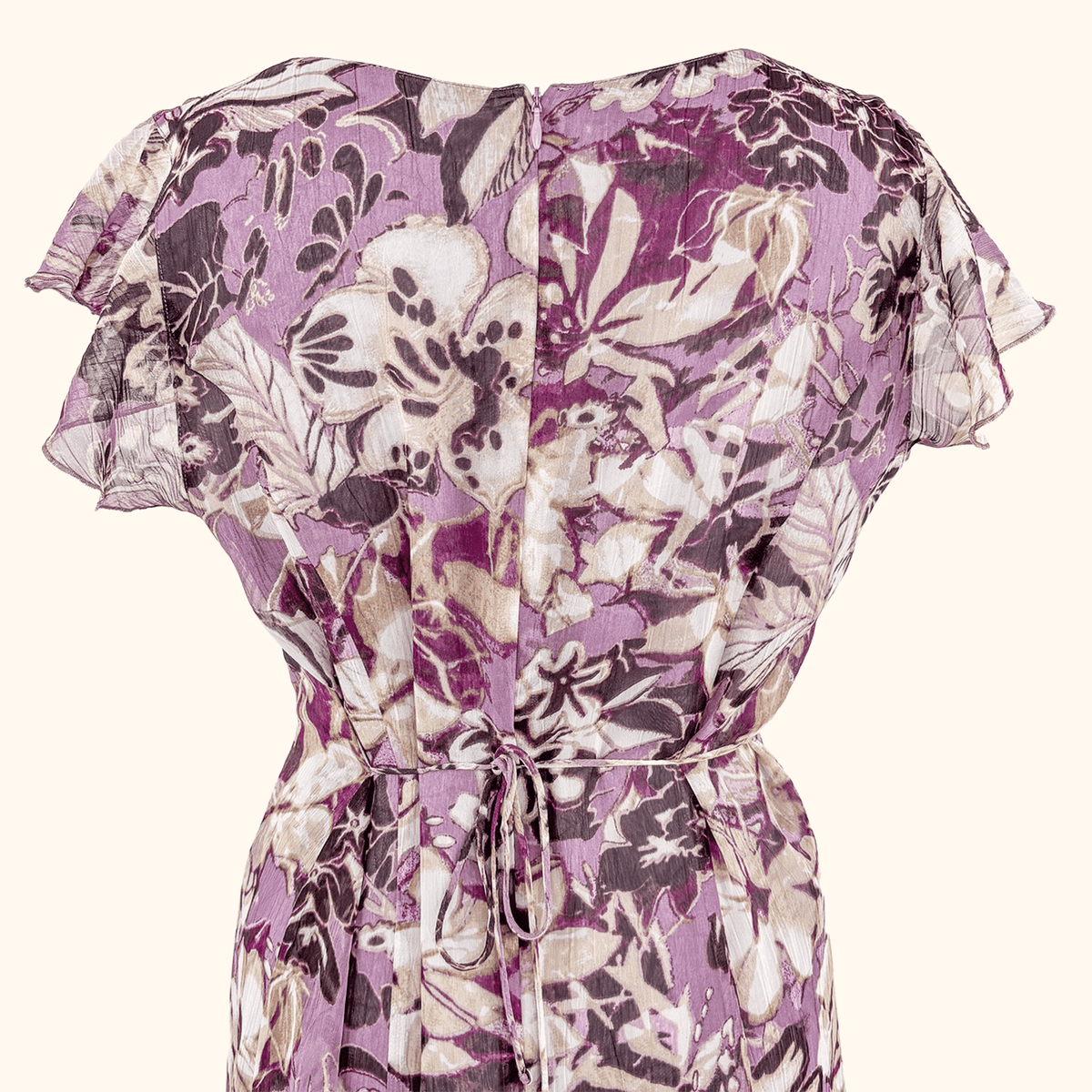Gerry Weber Purple Floral Midi - Size 16