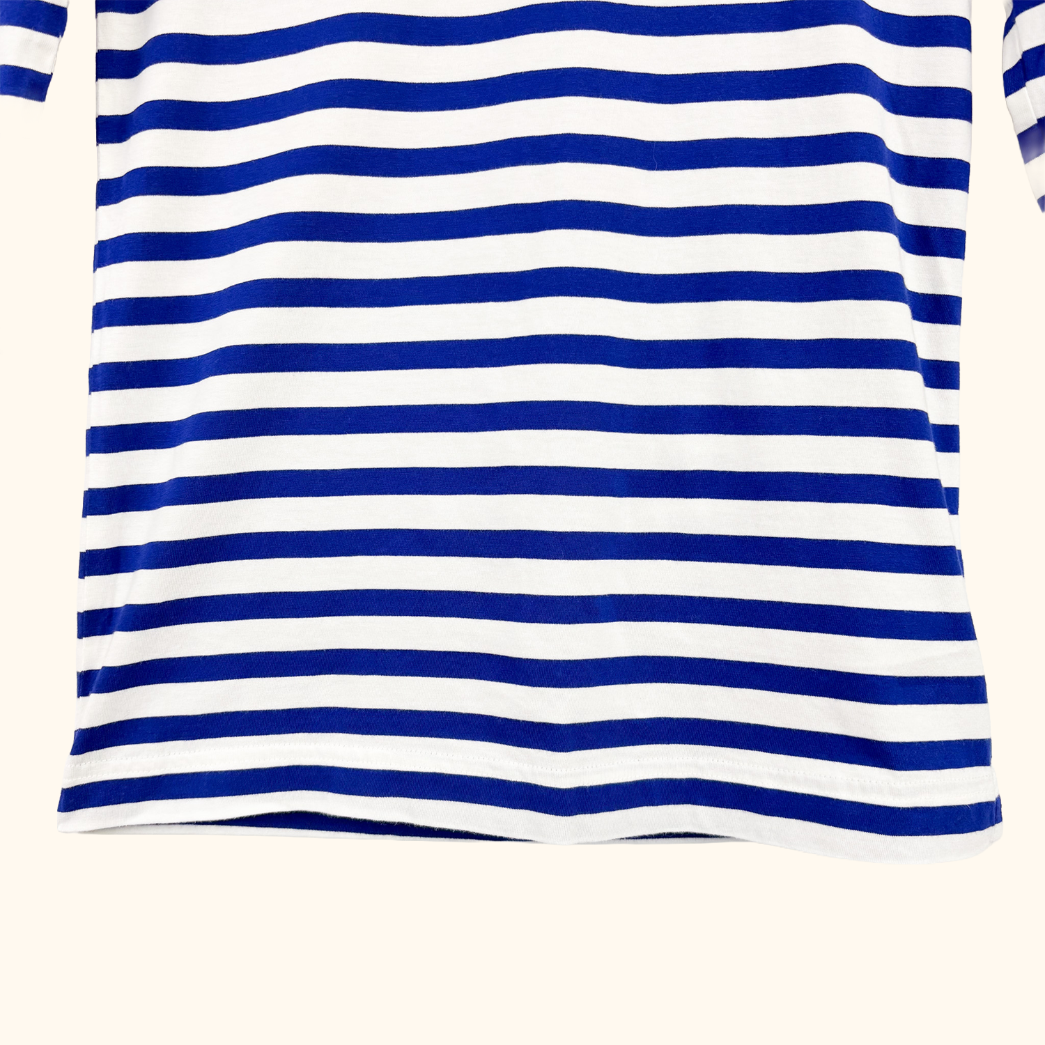 Arket Blue Stripe Cotton Long Sleeve Top - Size XS