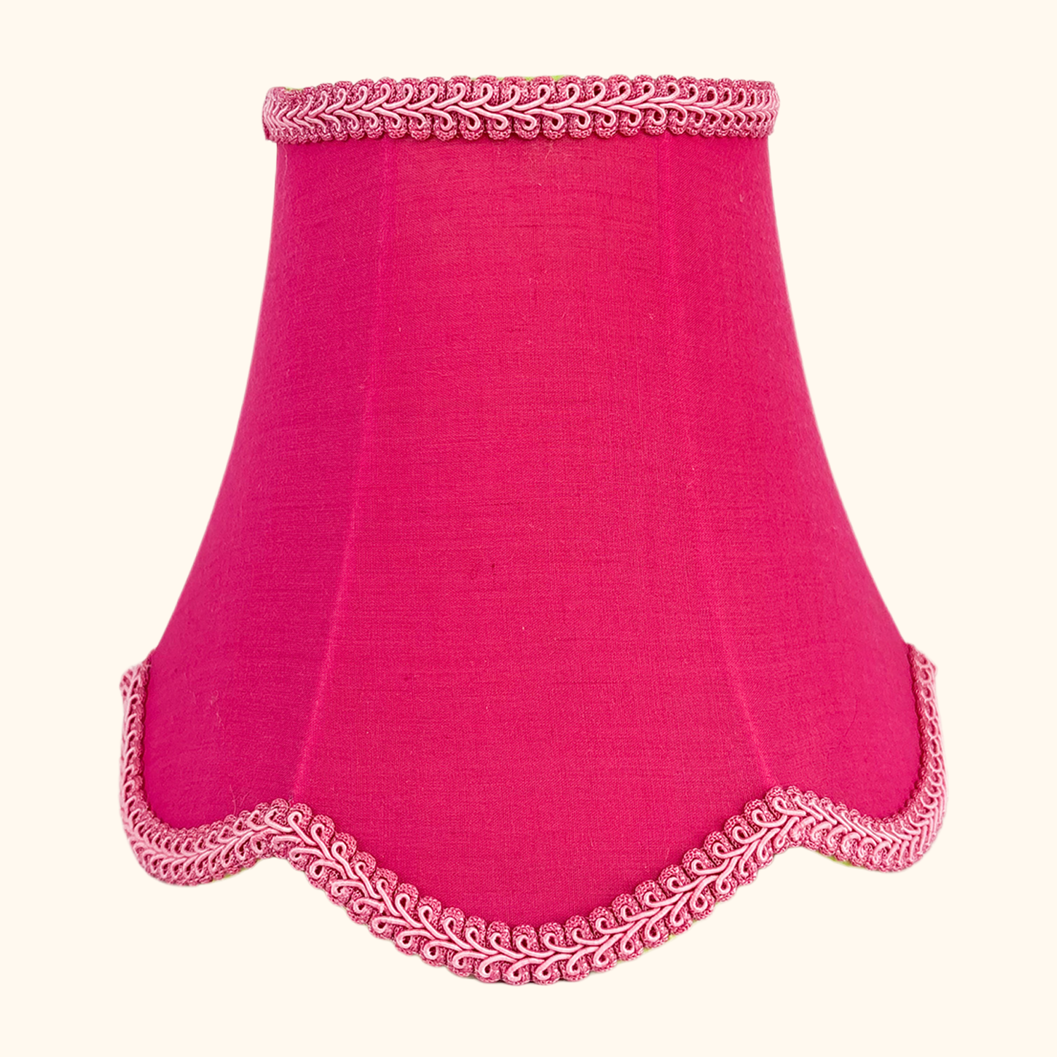 Fuchsia Pink Small Bell Fabric Lampshade