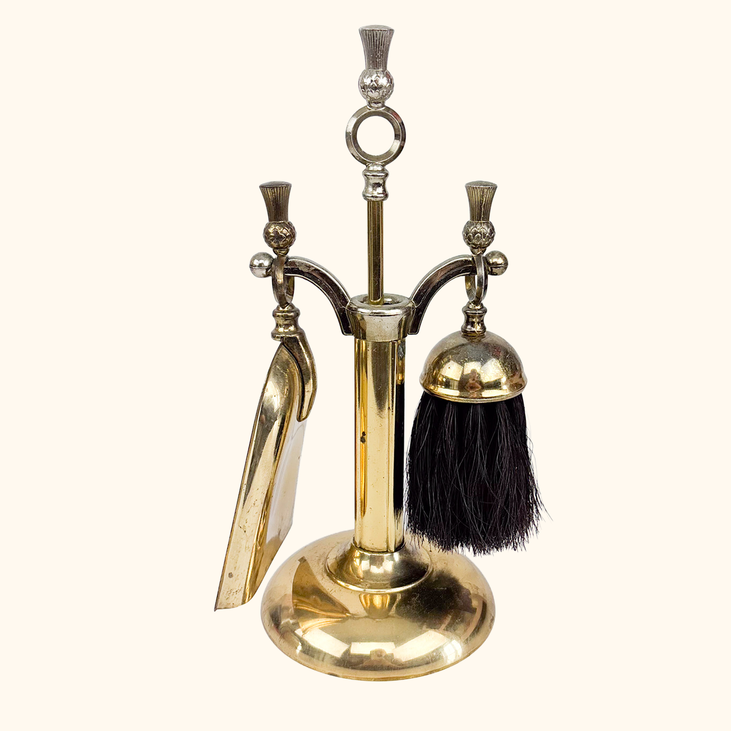 Brass Fire Companion Set British Lanthe 4pc