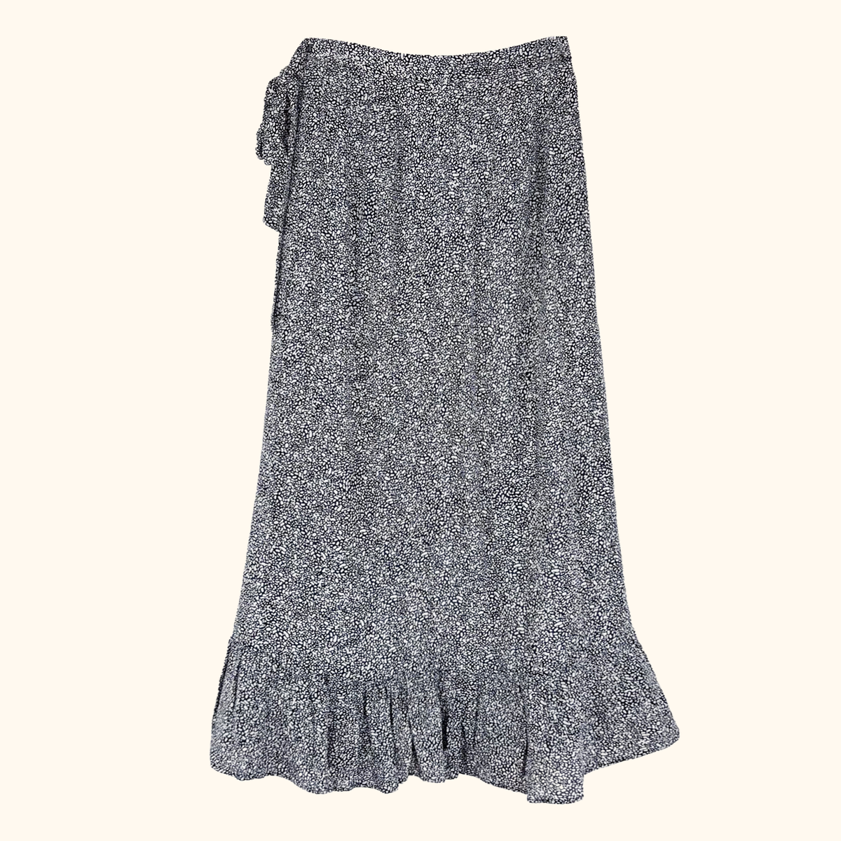 Anine Bing Lucky Ditsy Print Wrap Skirt - Size XS
