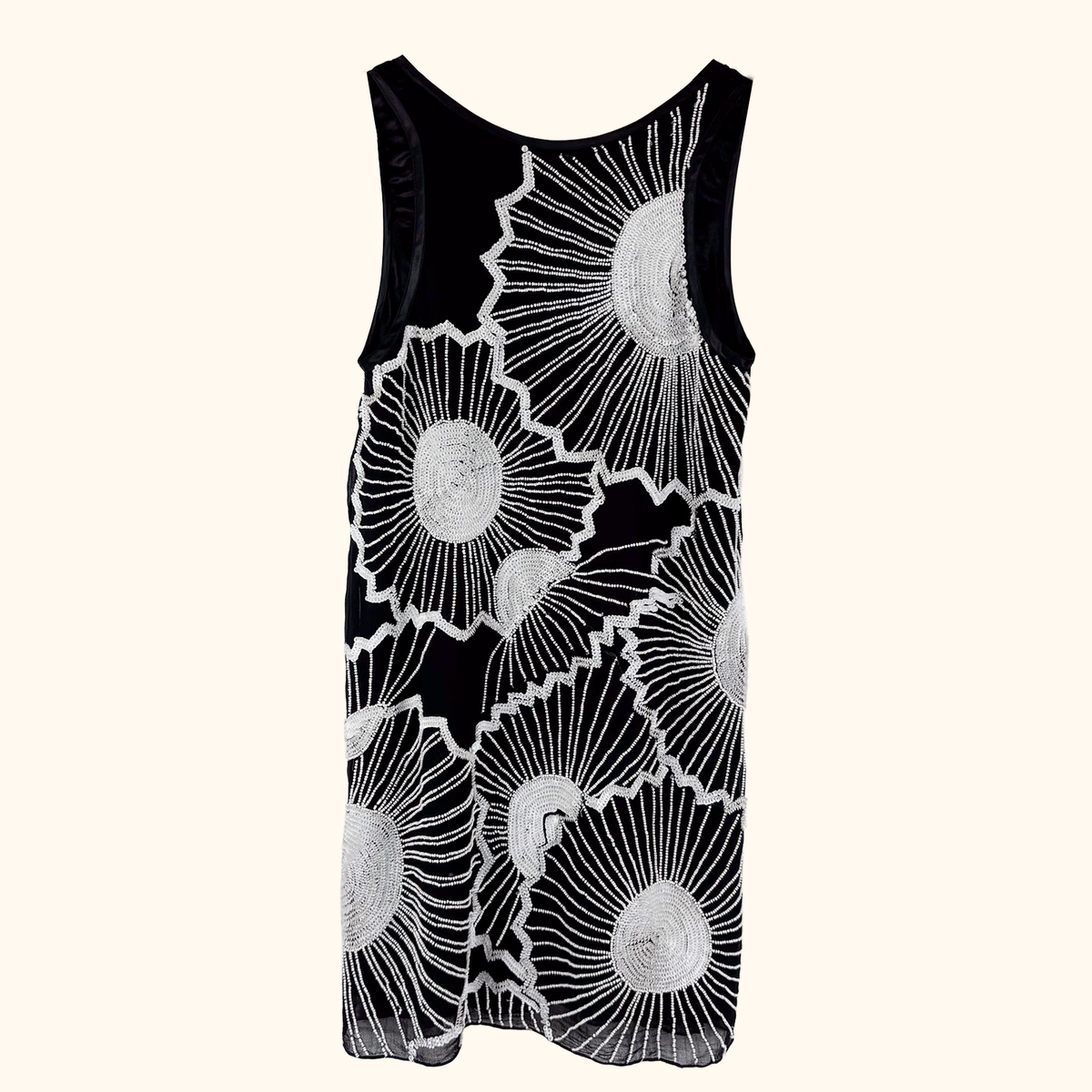 French Connection Beaded Mini Dress - Size 10