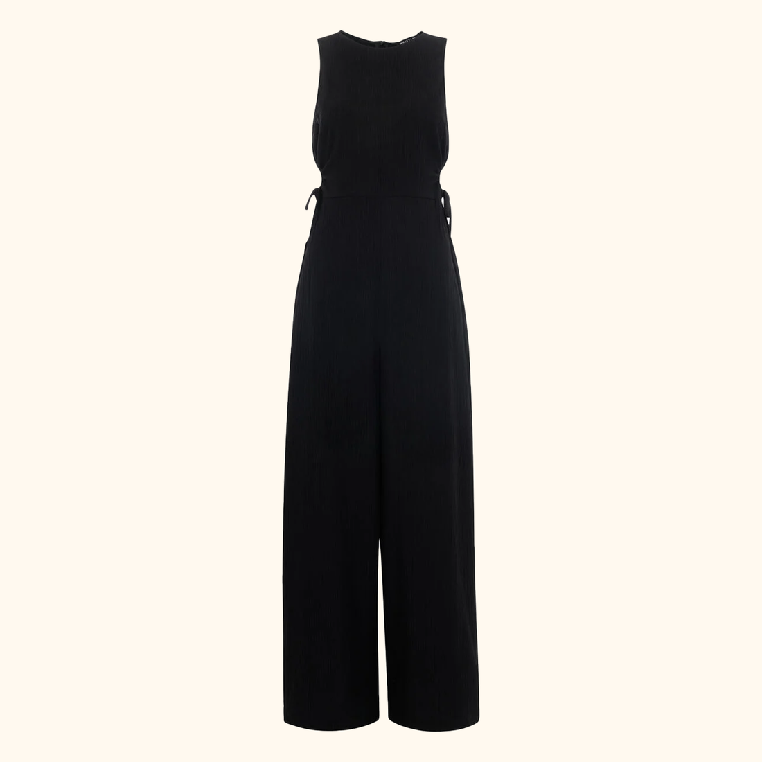 Whistles Black Cut Out Sleeveless Jumpsuit - Size 16 Whistles