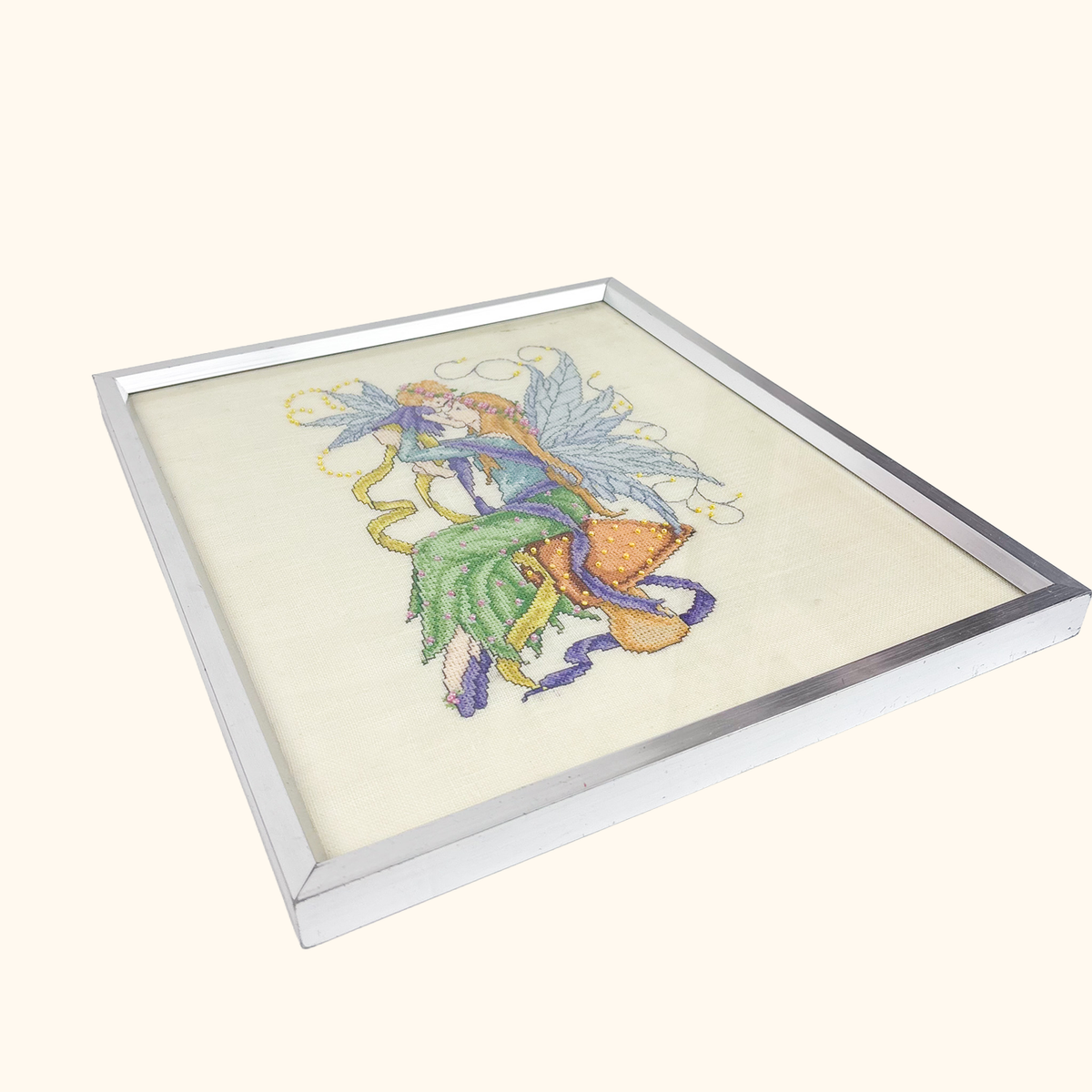 Joan Elliott "Faerie Mother" Cross Stitch Art Complete