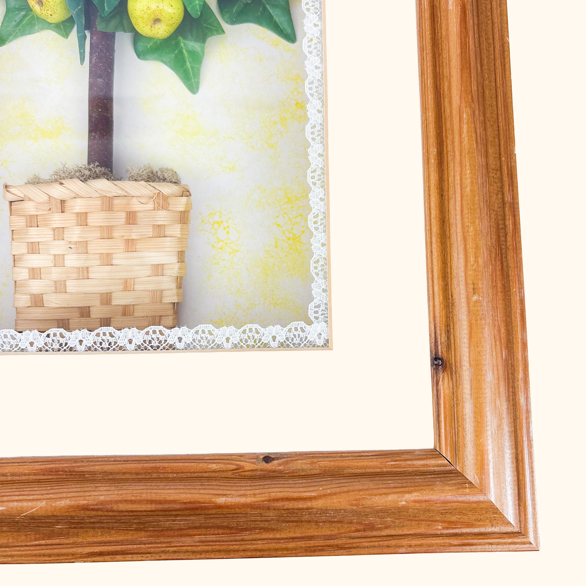 Potted Lemon Tree 3D Shadow Box