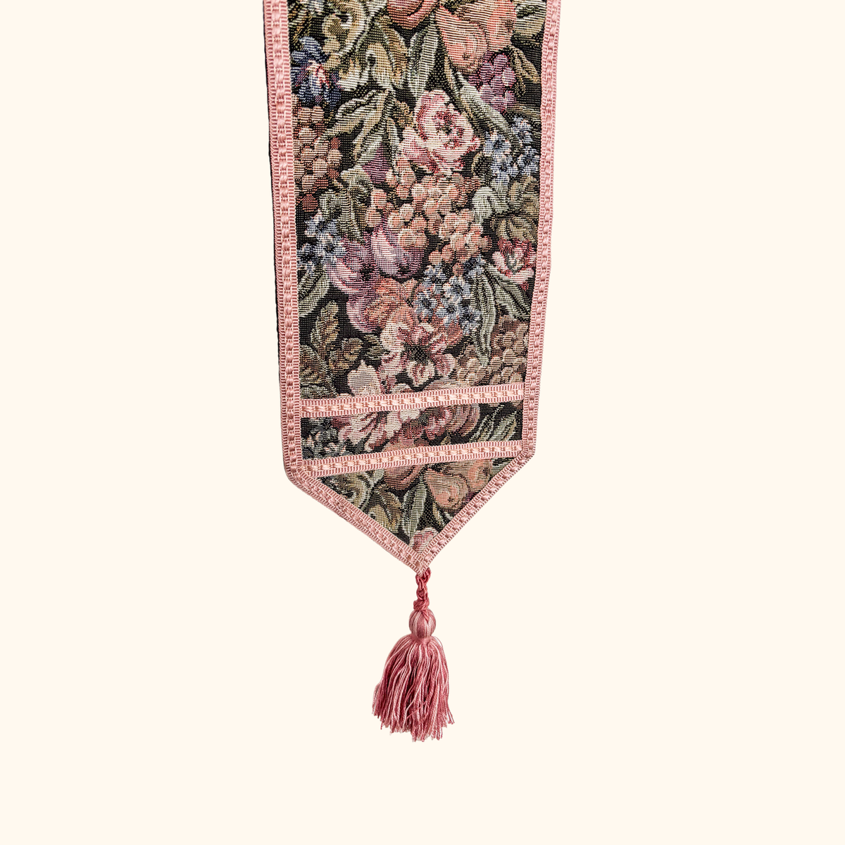 Tapestry Bell Pull Brass Wall Hanging