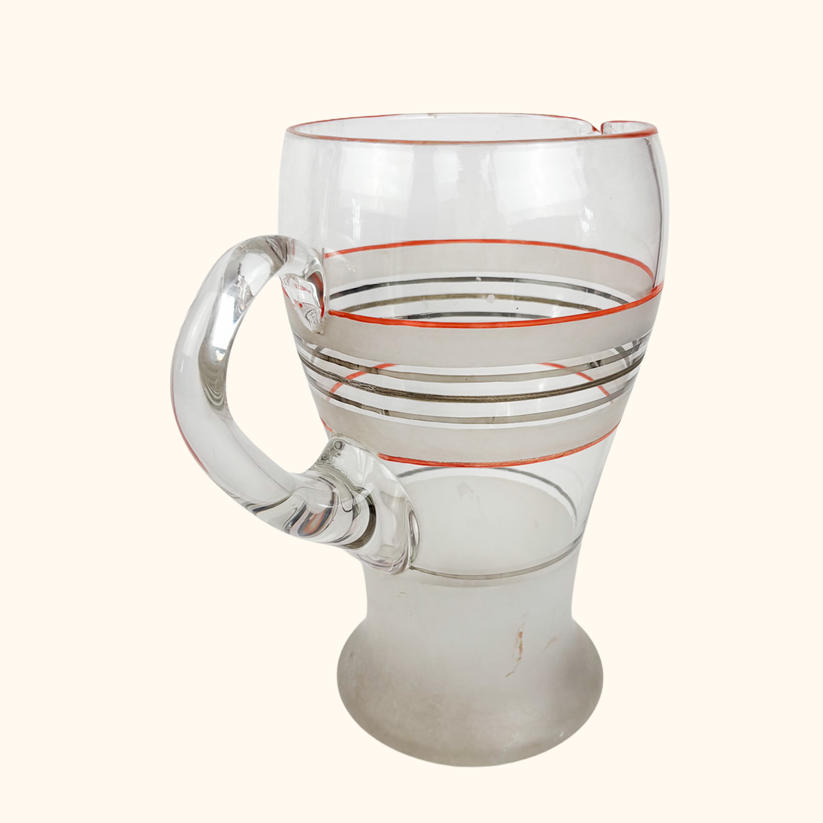 Vintage 1950s Lemonade Pitcher and Glasses Set 7pc