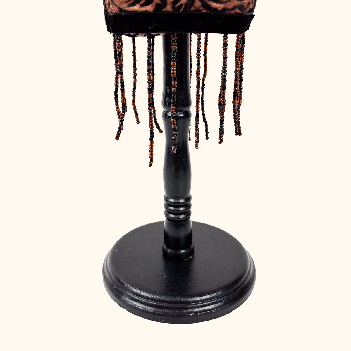 Brown Rose Fabric Mannequin Jewellery Stand