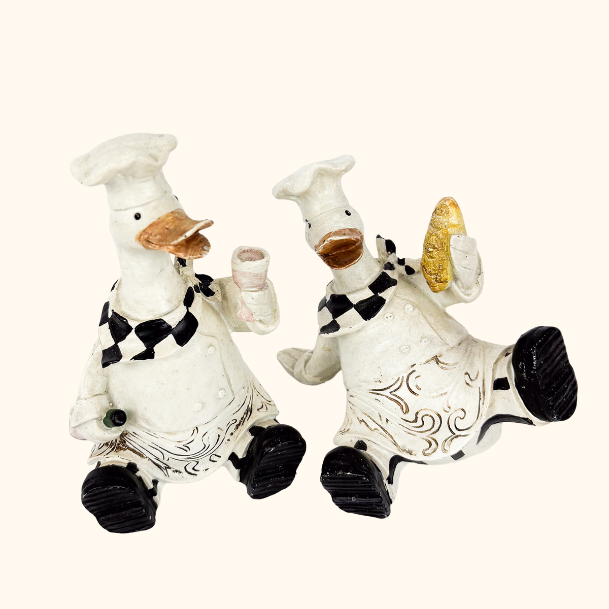Duck Chef Kitsch Ornaments Shelf Décor