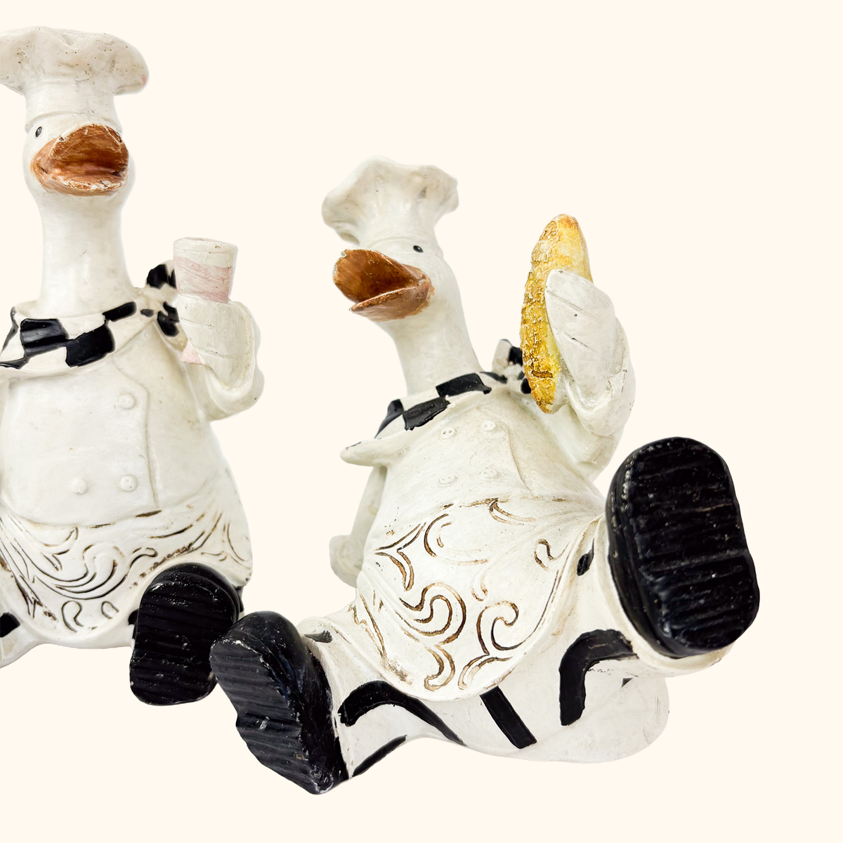 Duck Chef Kitsch Ornaments Shelf Décor