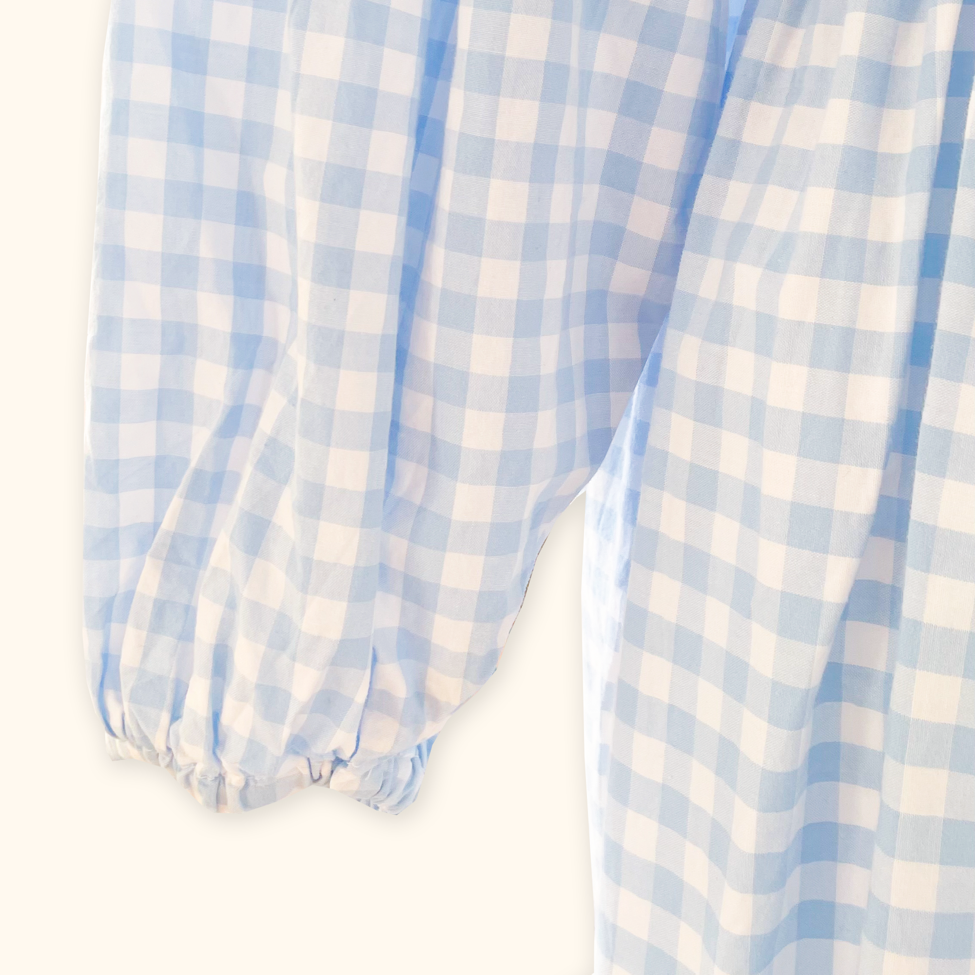 Molby The Label Blue Gingham Midi Dress - Size 8 -  - Dresses