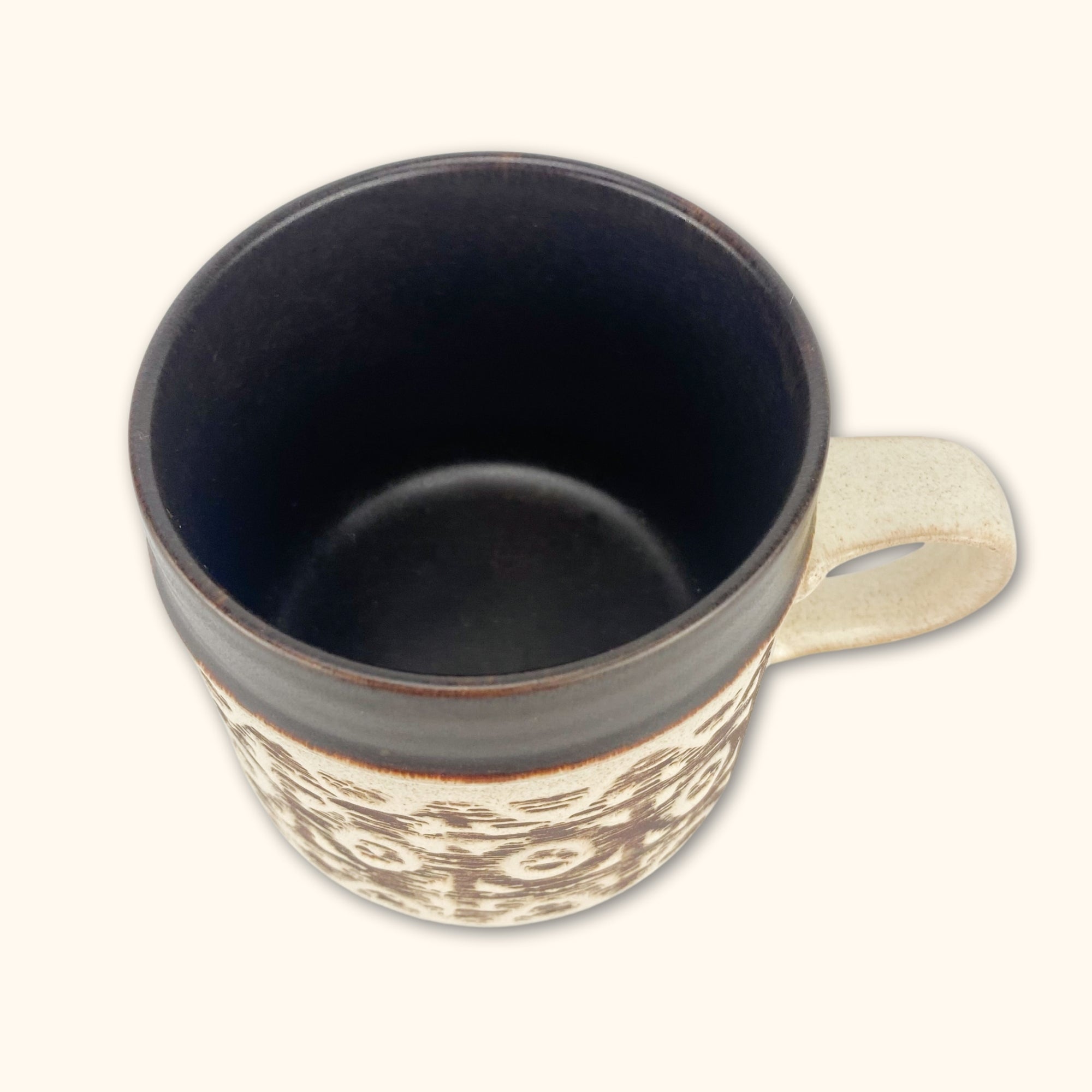 Denby Pottery Brown and Cream Mugs - Set of 2 -  - Kitchenware