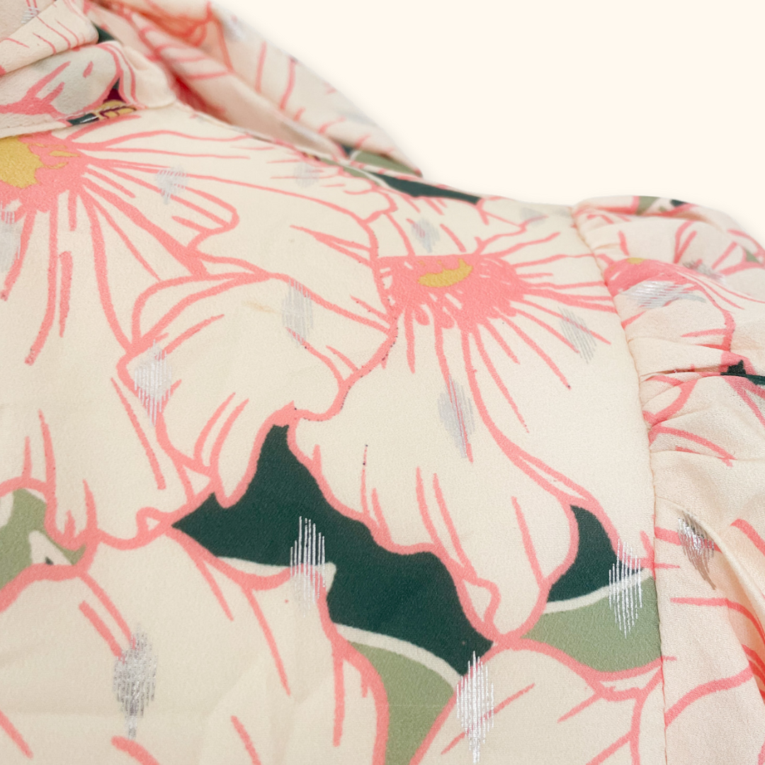 Never Fully Dressed Long Sleeve Tiered Floral Mini Dress - Size 8 Never fully dressed