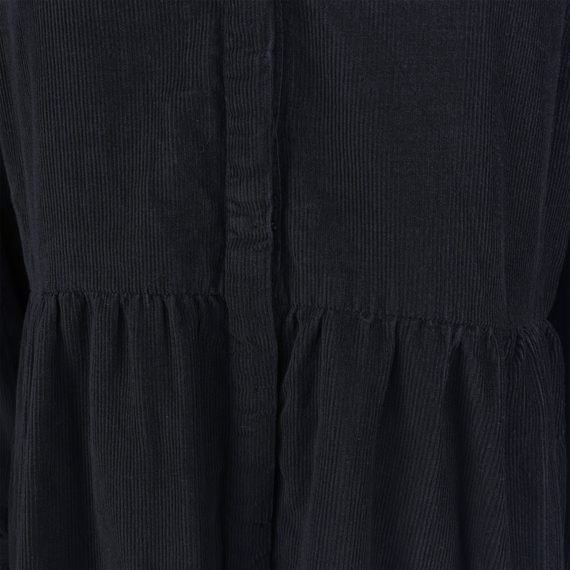 Hush Long Sleeve Corduroy Black Dress - Size 12 - - Dresses