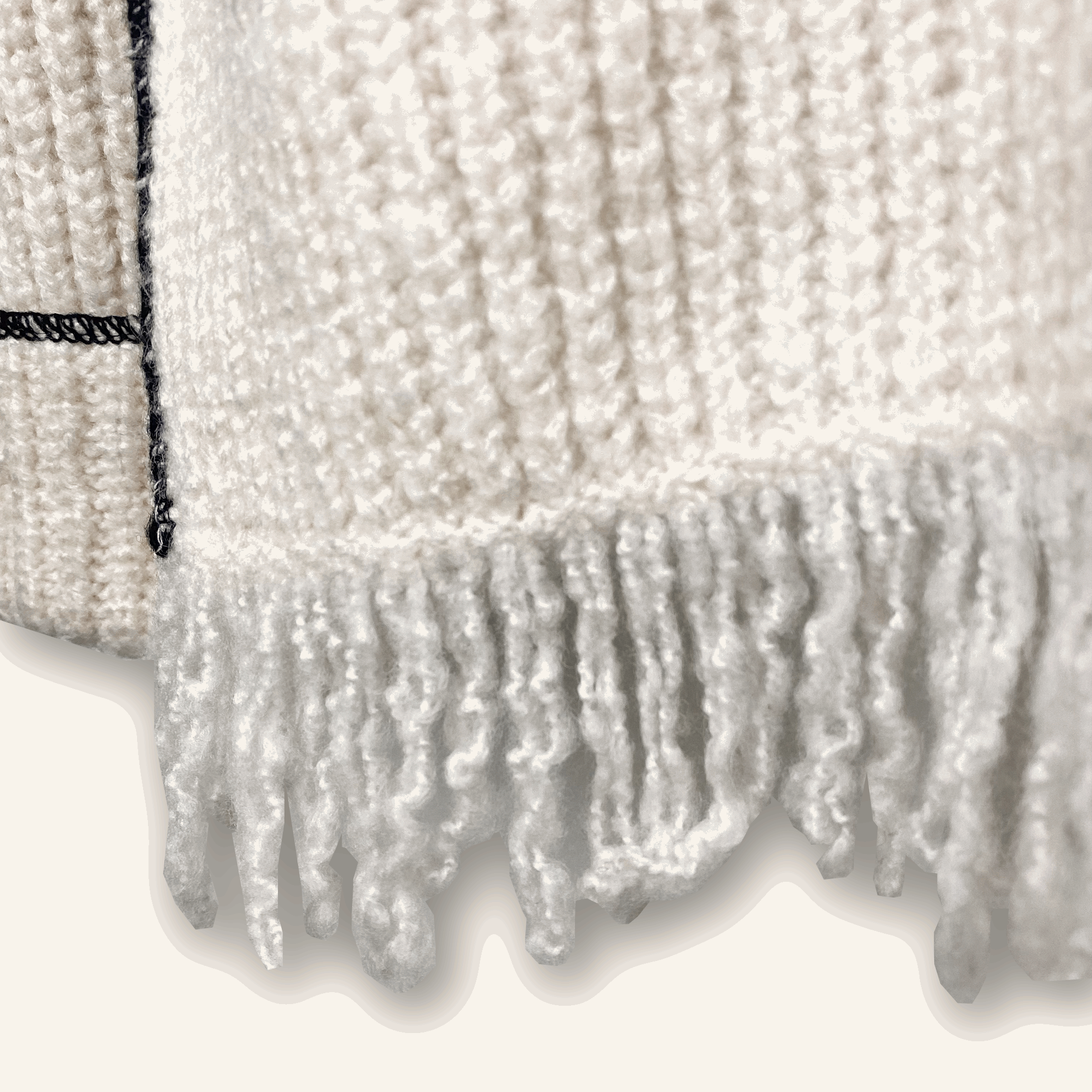 Cream Knitted Jumper Dress - Size 12 - - Dresses