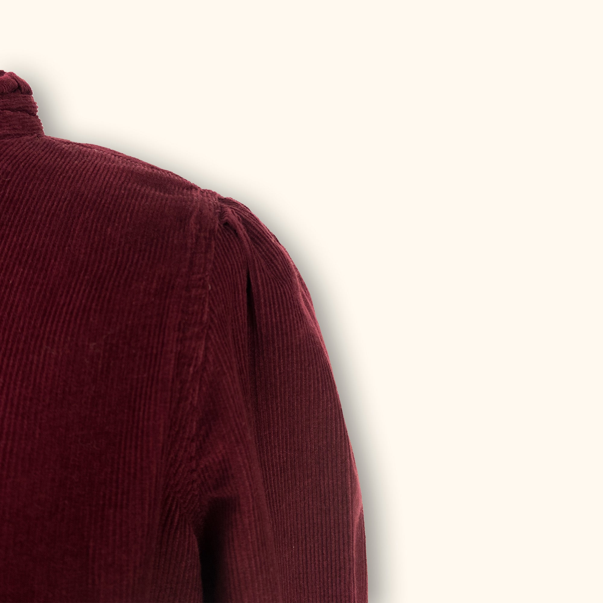 Hush Long Sleeve Corduroy Burgundy Dress - Size 12 - - Dresses