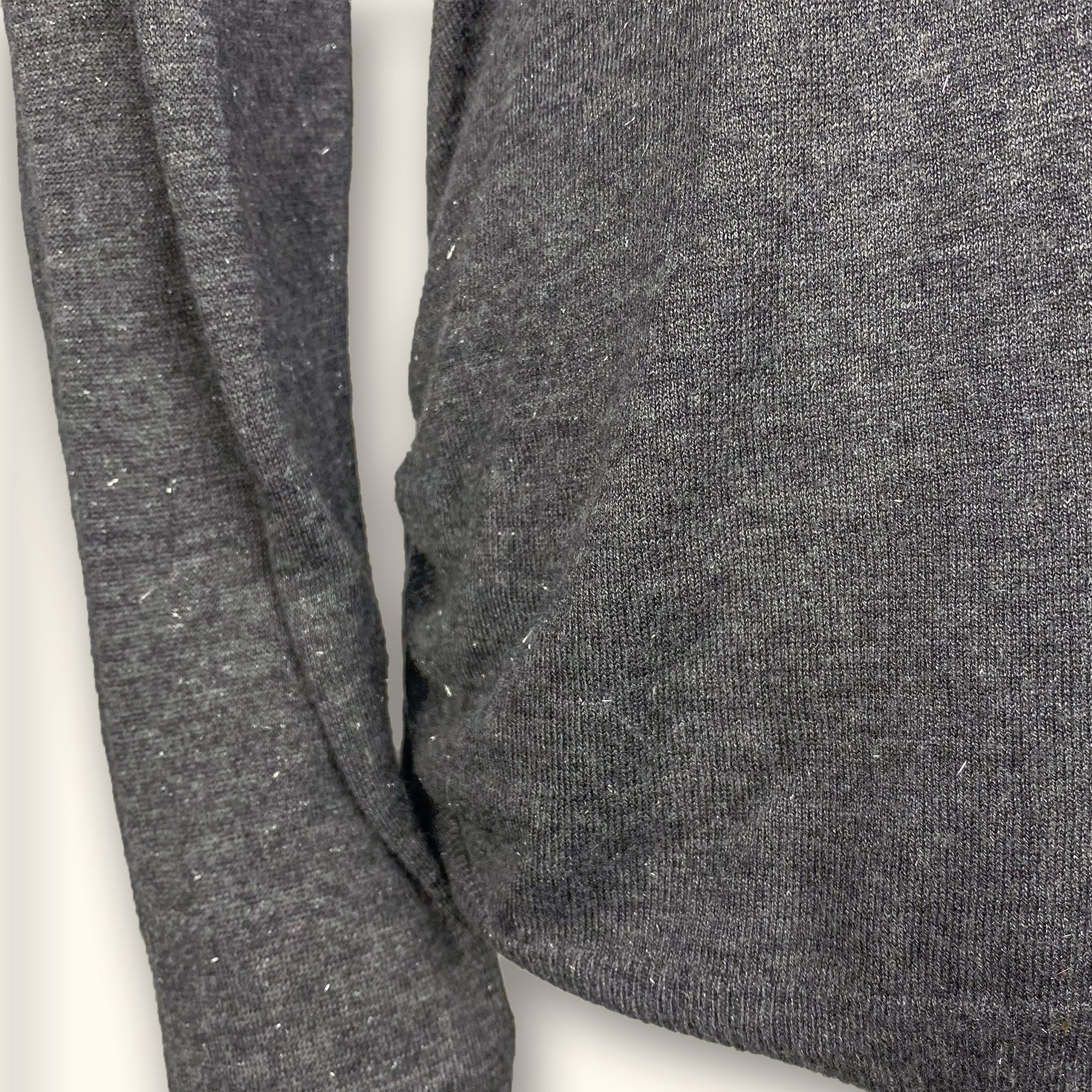 Whistles Grey Sparkle Long Sleeve Top - Size 16 -  - Knitwear