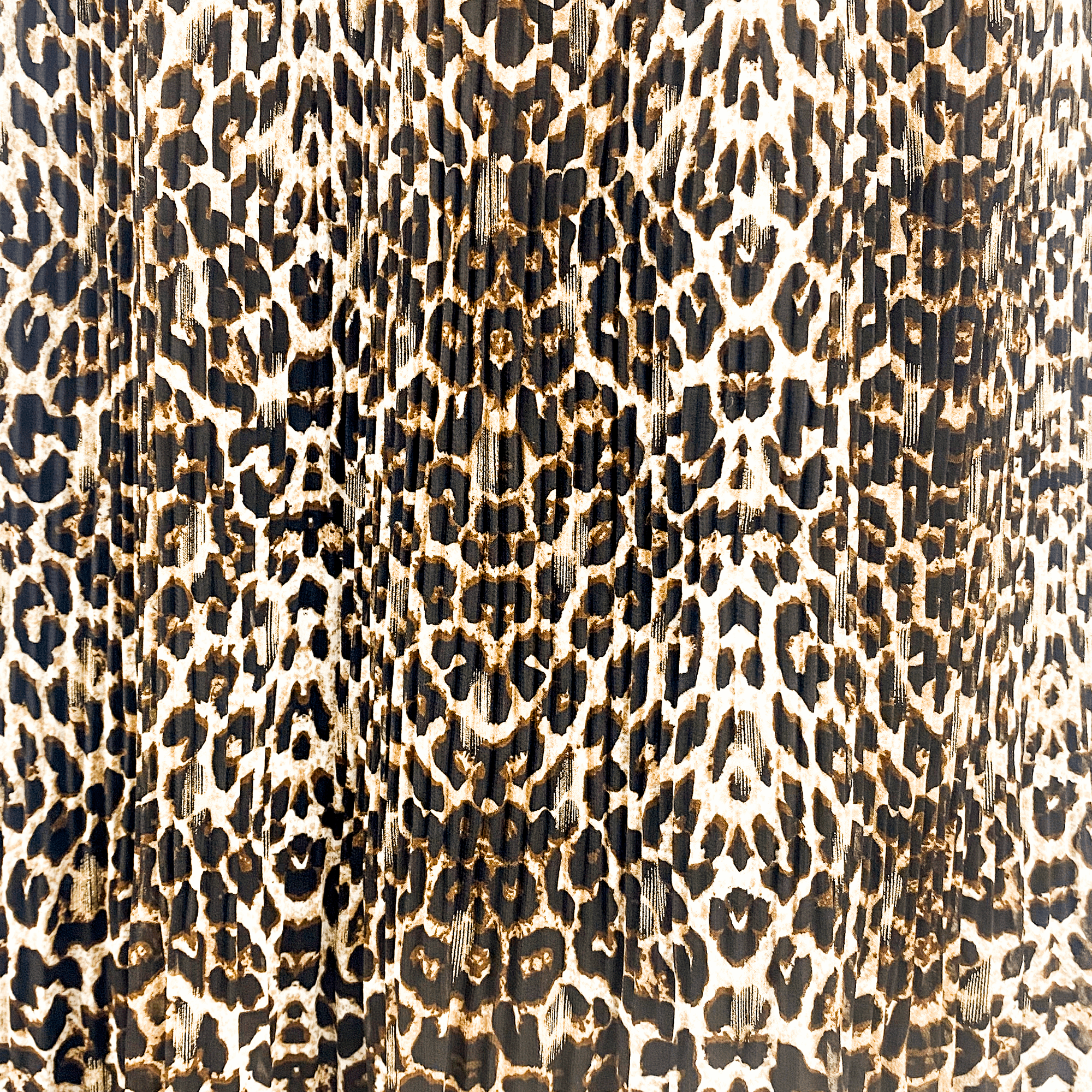 Feather and Bone Leopard Print Pleated Midi Skirt - Size Medium - - Skirts