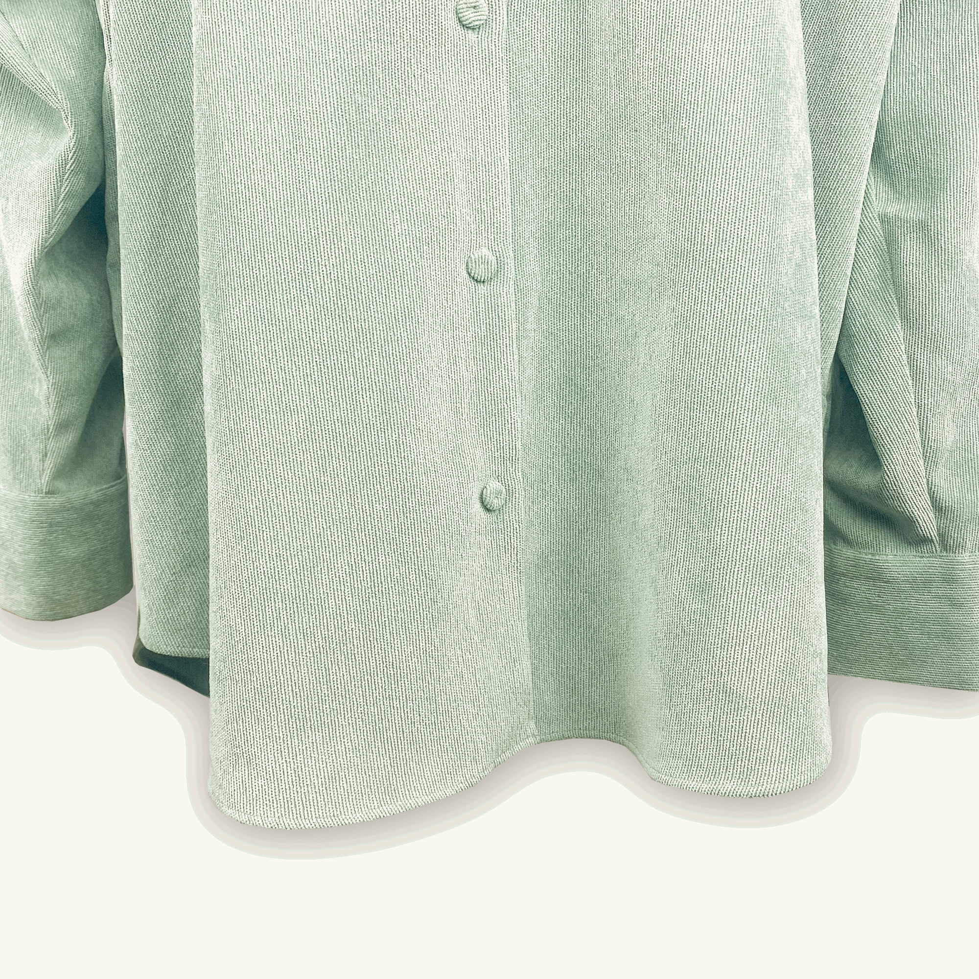 Zara Mint Green Corduroy Shirt - Size Large - - Tops & Shirts