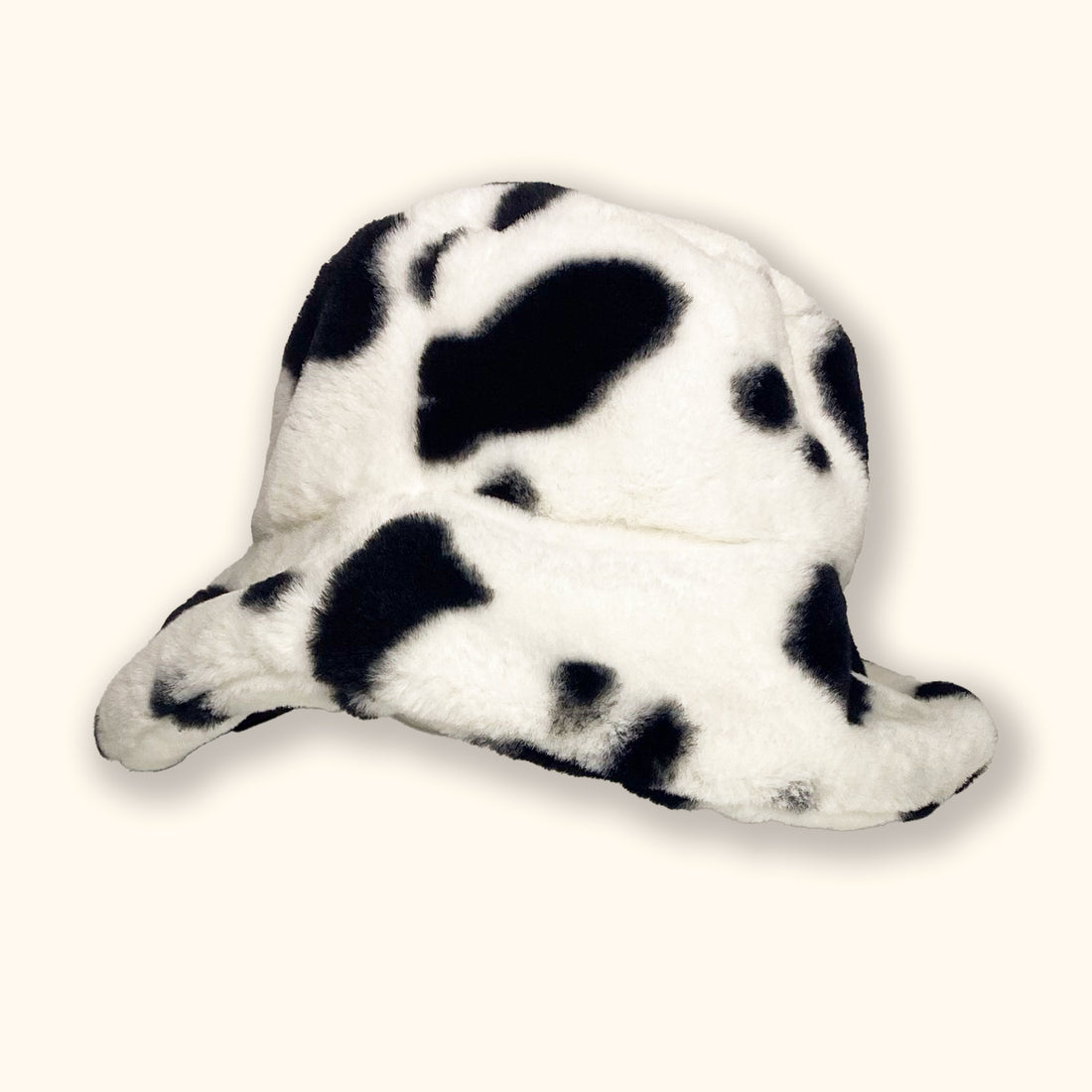 Fluffy Faux Fur Cow Bucket Hat - Sunshine Thrift - Hats