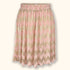 Ichi Pink and Gold Plisse Flowy Mini Skirt - Size Large - Ichi - Skirts