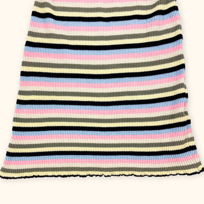 Topshop Striped Ribbed Bodycon Cami Dress - Size 6