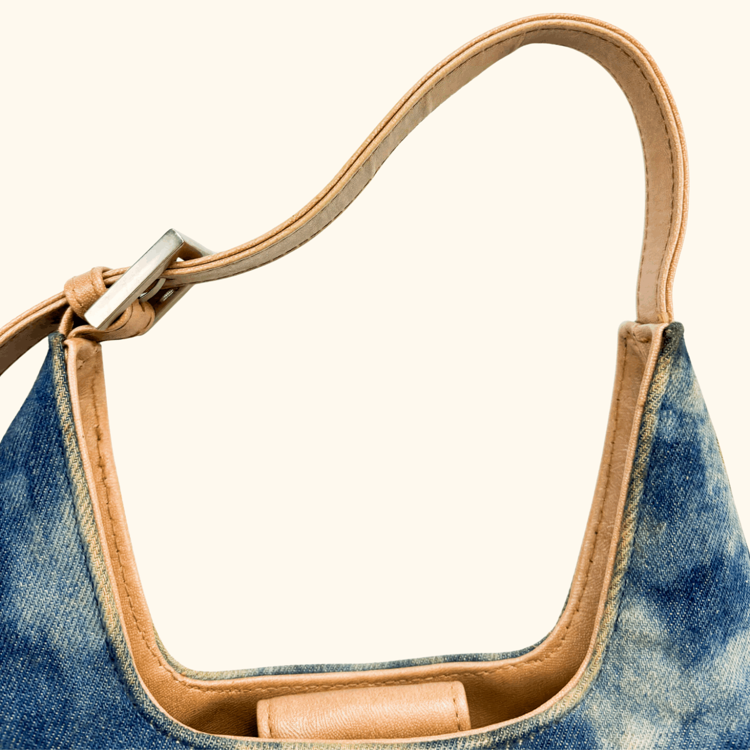 Blue Denim Tie Die Shoulder Bag Sunshine Thrift