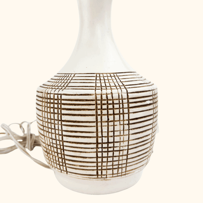 Vintage 1970s Ceramic Abstract Table Lamp Base -  - Lighting