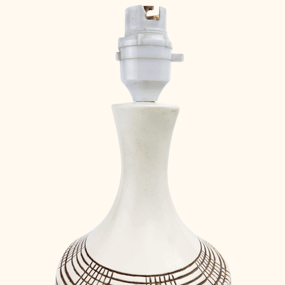 Vintage 1970s Ceramic Abstract Table Lamp Base -  - Lighting