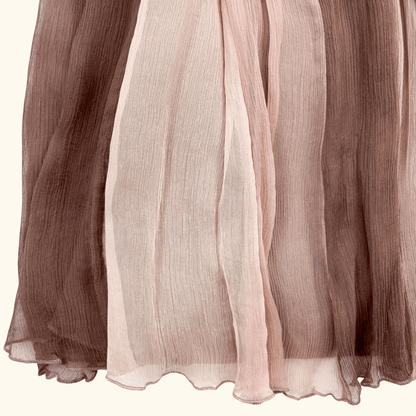 Kookai Whimsyfairy Pink and Brown Ruffle Cami Dress - Size 8