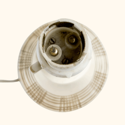 Vintage 1970s Ceramic Abstract Table Lamp Base -  - Lighting