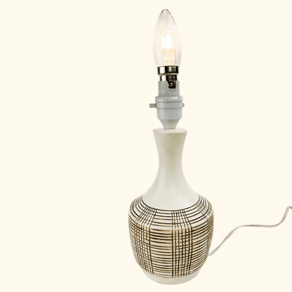 Vintage 1970s Ceramic Abstract Table Lamp Base -  - Lighting