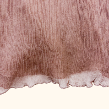 Kookai Whimsyfairy Pink and Brown Ruffle Cami Dress - Size 8 Kookai