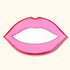 Wooden Pink and Red Lip Mirror -  - Mirrors