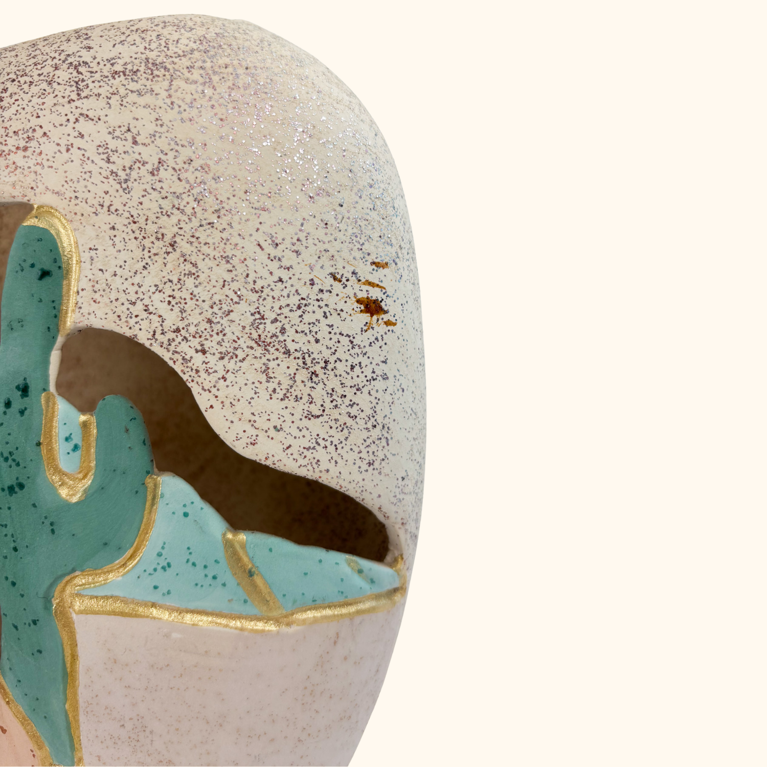 Desert Mexican Pottery Sparkle Vase -  - Vases