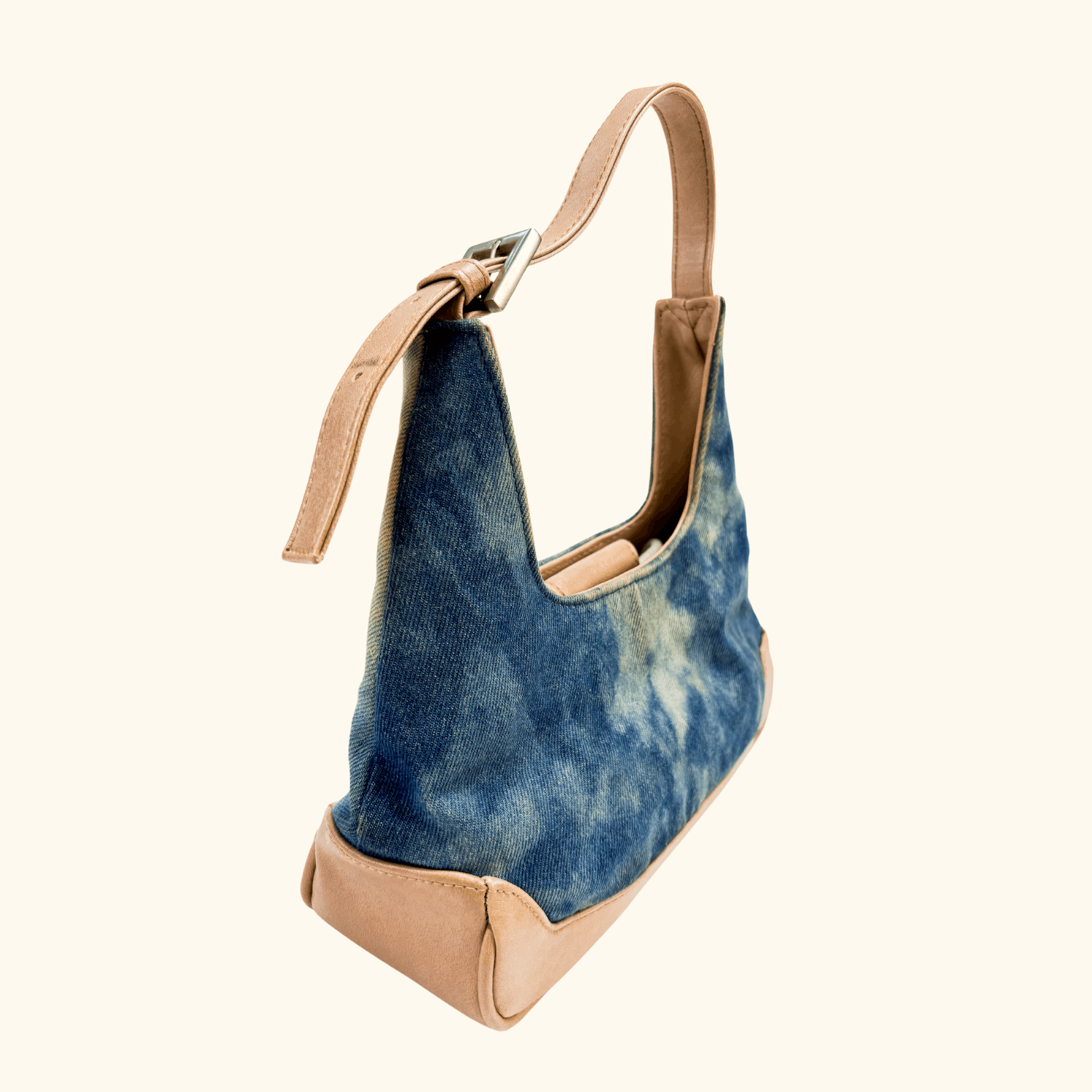 Blue Denim Tie Die Shoulder Bag Sunshine Thrift