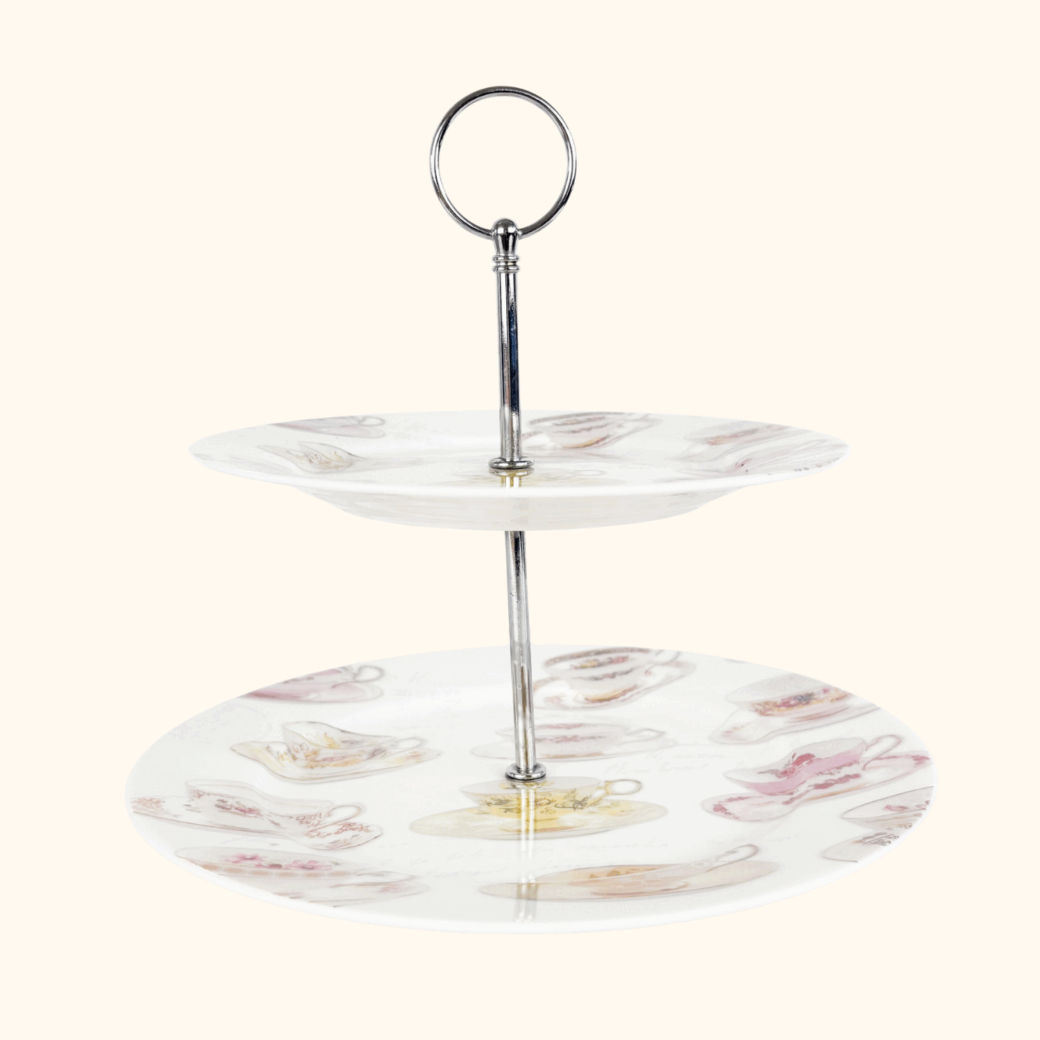 Dunne Home Two-Tier Afternoon Tea Cake Stand Dunne Home