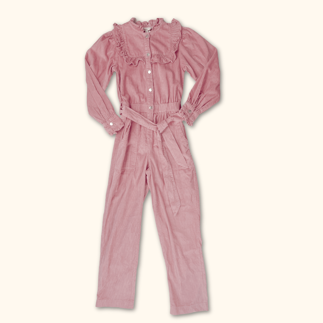 Miss Selfridge Pink Corduroy Jumpsuit - Size 8