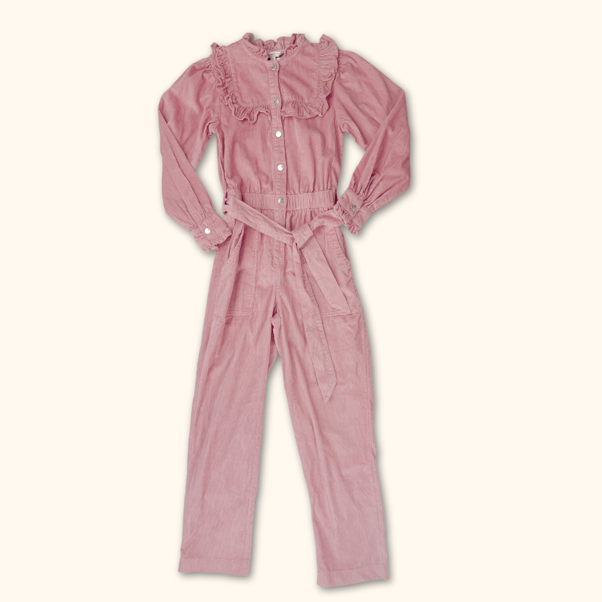 Miss Selfridge Pink Corduroy Jumpsuit - Size 8