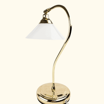 Vintage IKEA Brass Tone Korby Table Lamp IKEA