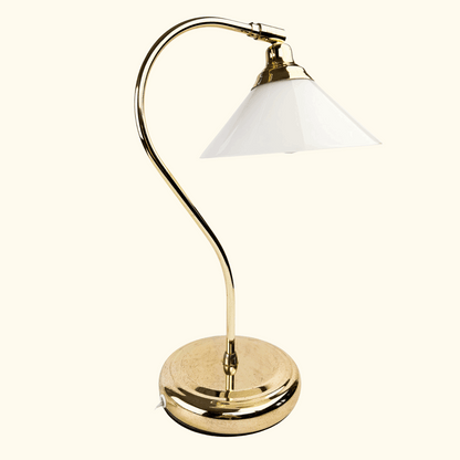 Vintage IKEA Brass Tone Korby Table Lamp IKEA