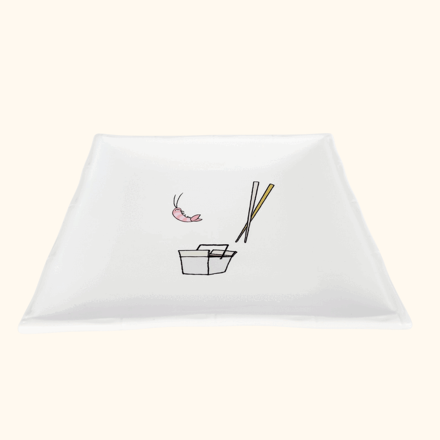 Jessica Glickman Take Out Signature Home Bamboo Square Plate Jessica Glickman