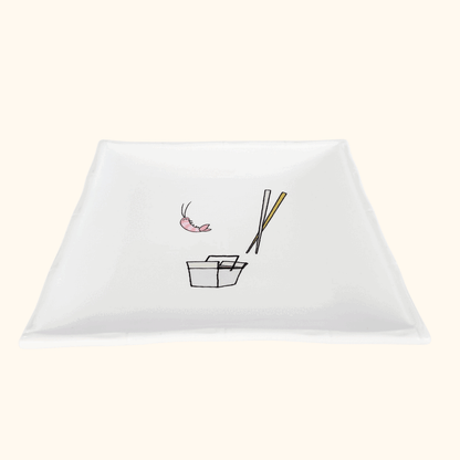 Jessica Glickman Take Out Signature Home Bamboo Square Plate Jessica Glickman