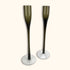 Smoked Glass Pillar Candle Holder -  - Candle holders