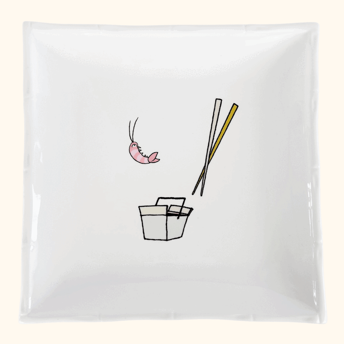 Jessica Glickman Take Out Signature Home Bamboo Square Plate Jessica Glickman