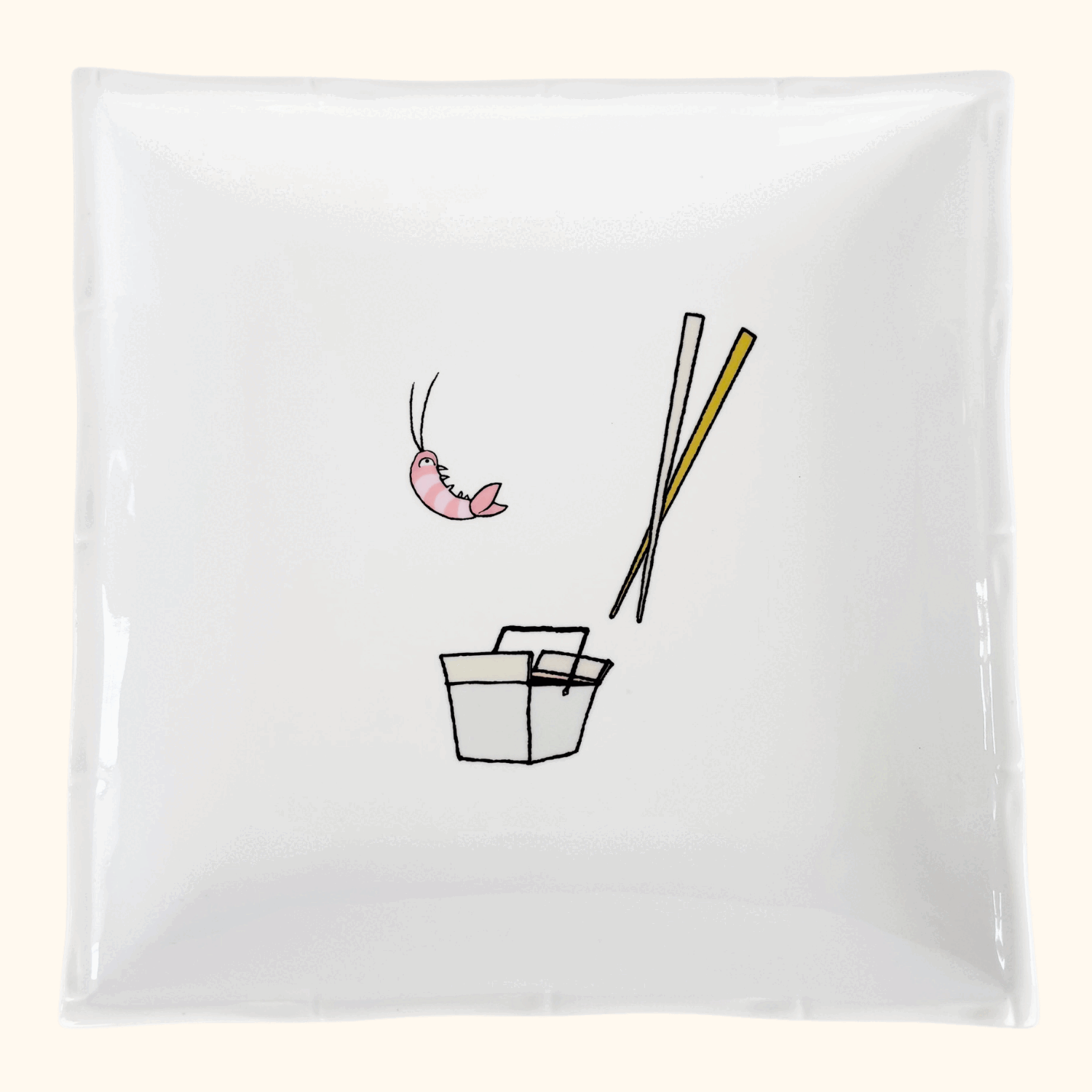 Jessica Glickman Take Out Signature Home Bamboo Square Plate Jessica Glickman