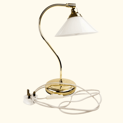 Vintage IKEA Brass Tone Korby Table Lamp IKEA