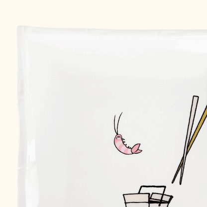 Jessica Glickman Take Out Signature Home Bamboo Square Plate Jessica Glickman