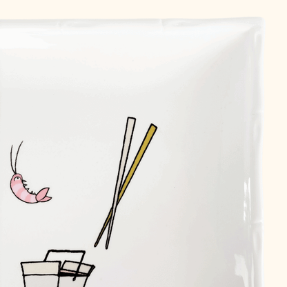 Jessica Glickman Take Out Signature Home Bamboo Square Plate Jessica Glickman